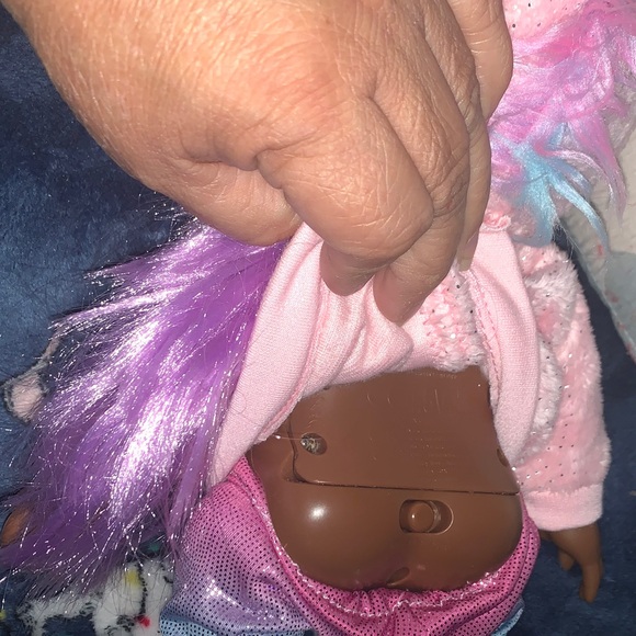 Rainbow Hoodie Doll with Pink and Blue Outfit - Picture 5 of 8